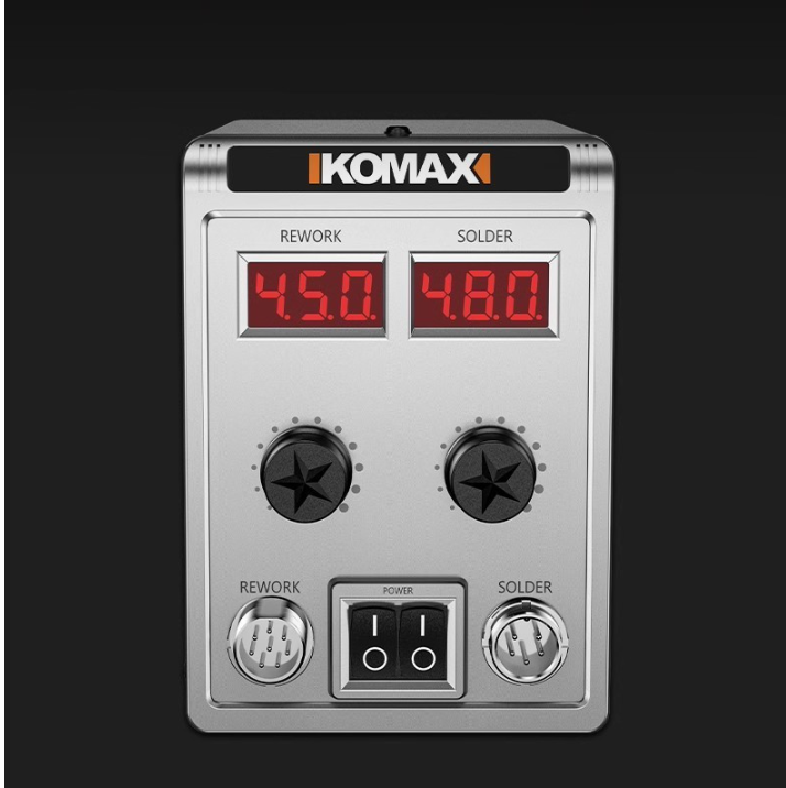 Cargue la imagen en el visor de la galería, Komax 700W High Power 2 in 1 Soldering &amp; Heating Hot Air Gun SMD Rework Station Soldering Station
