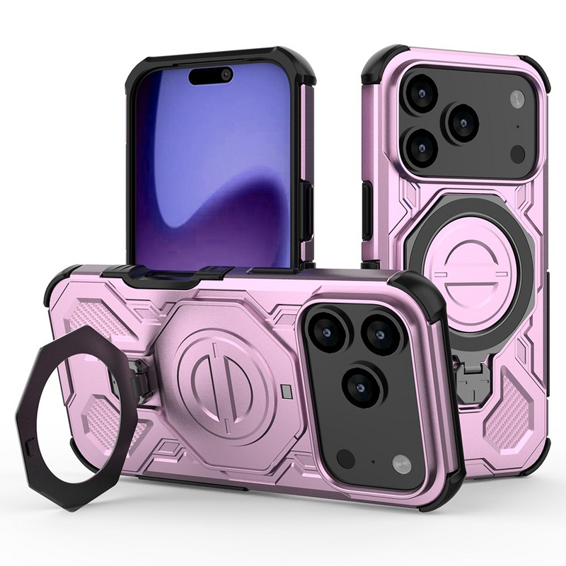 Chargez l&#39;image dans la visionneuse de la galerie, [Magsafe Compatible][Built-in Stand] Apple iPhone 17/Air/Pro/Max - Shield Shockproof Rugged Heavy Duty Case - i-Station Mobile Phone &amp; Electronic Device Repair and Accessories
