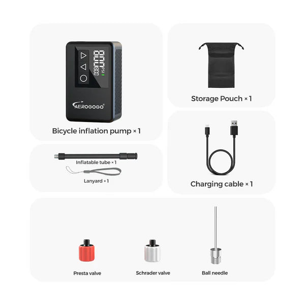 Load image into Gallery viewer, Mini Compact Giga Pump Brushless Motor Mini Electric Bike Pump Air Pump Tire Inflator
