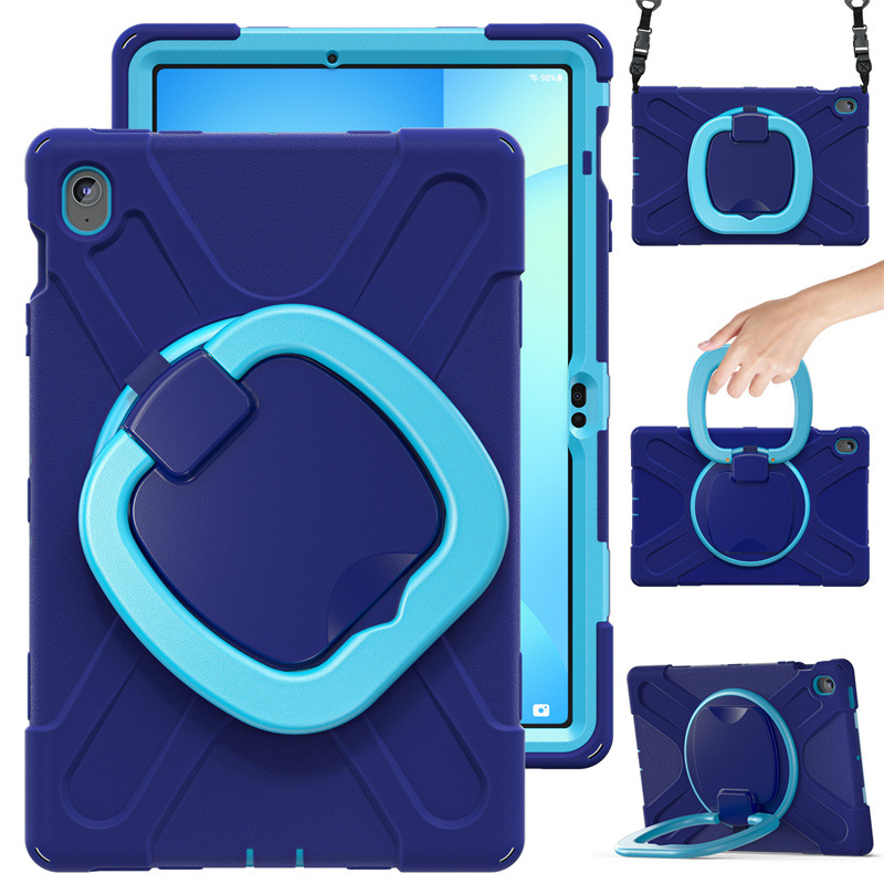 Chargez l&#39;image dans la visionneuse de la galerie, Samsung Tab S10 FE Plus 13.1&quot; 2025 - 360 Degree Rotation Heavy Duty EVA Kid Friendly Ring Holder Stand Case - i-Station Mobile Phone &amp; Electronic Device Repair and Accessories
