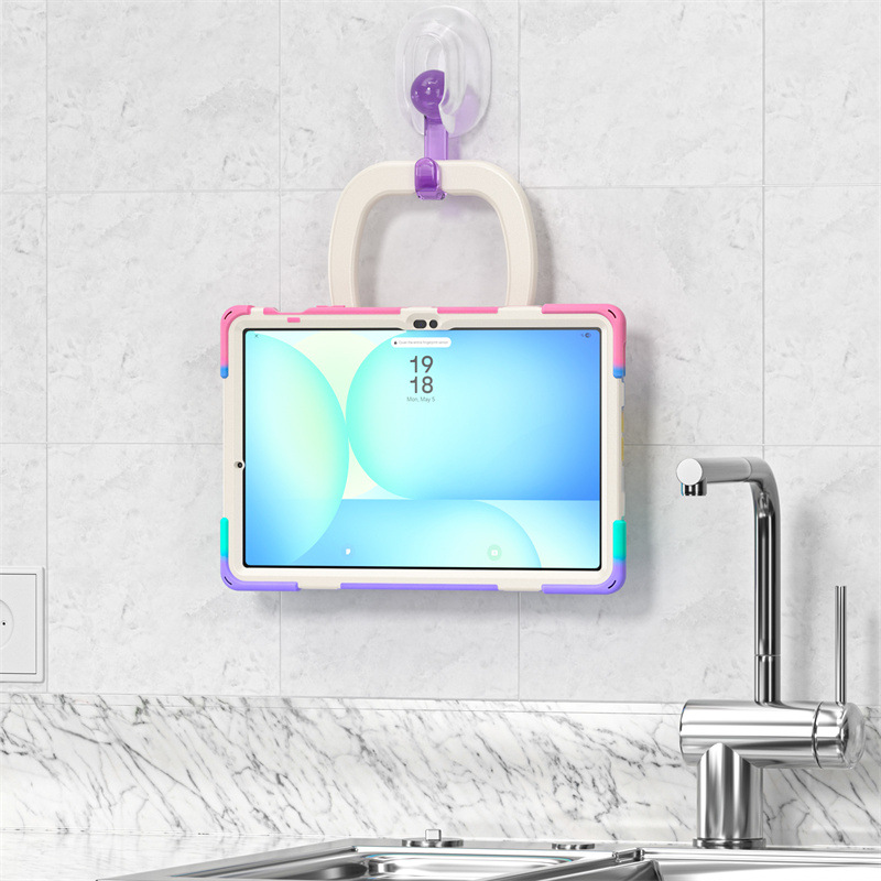 Chargez l&#39;image dans la visionneuse de la galerie, Samsung Tab S10 FE Plus 13.1&quot; 2025 - 360 Degree Rotation Heavy Duty EVA Kid Friendly Ring Holder Stand Case - i-Station Mobile Phone &amp; Electronic Device Repair and Accessories
