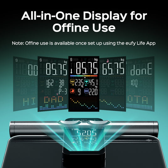 Fitdays Wireless Bluetooth Professional 8-electrode Body Fat Scales with Hand Sensor Full Body Composition BMI Scale