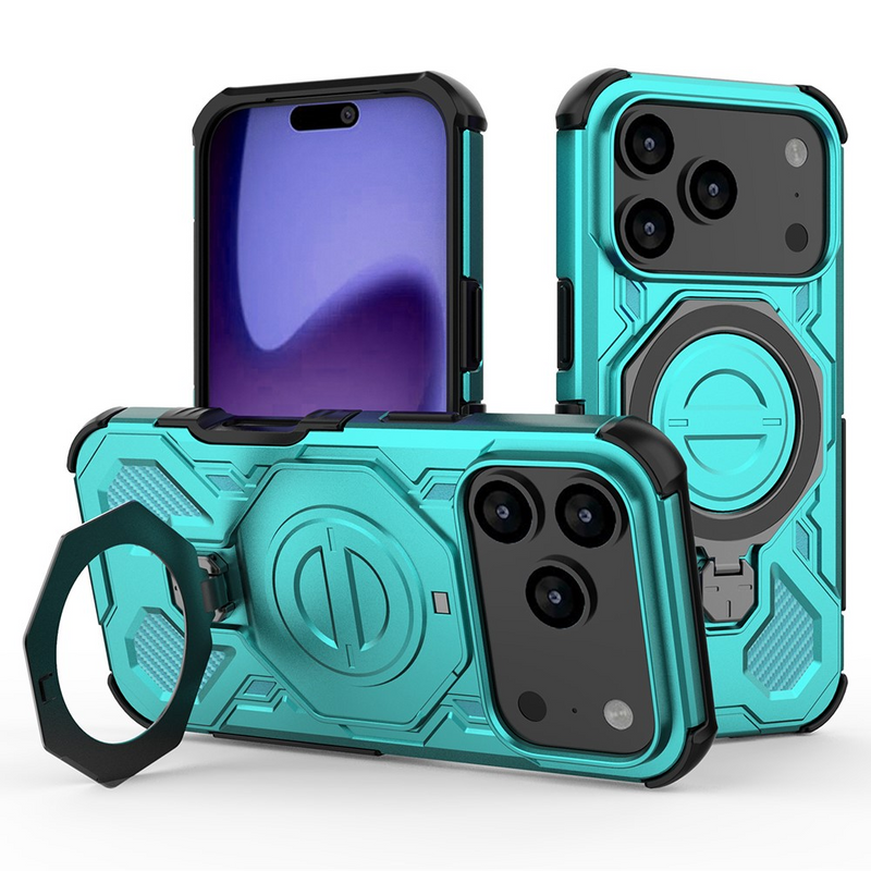 Chargez l&#39;image dans la visionneuse de la galerie, [Magsafe Compatible][Built-in Stand] Apple iPhone 17/Air/Pro/Max - Shield Shockproof Rugged Heavy Duty Case - i-Station Mobile Phone &amp; Electronic Device Repair and Accessories
