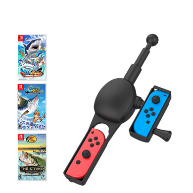 [With Reel Sound] Switch Fishing Rod Legend Fishing Motion-Sensing Game Fishing Controller Accessory - Polar Tech Australia