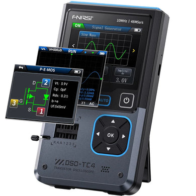 [DSO-TC4] FNIRSI 3-IN-1 10MHz 48MSa/s Digital Oscilloscope Transistor Tester Signal Generator