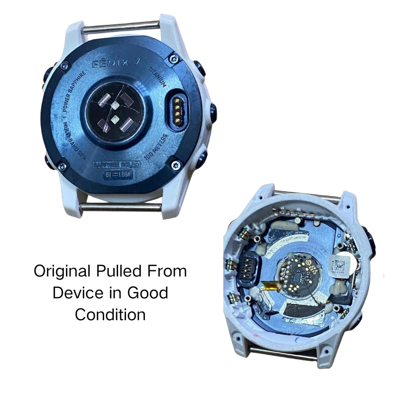 Cargue la imagen en el visor de la galería, Garmin Fenix 7 [Sapphire Solar Edition] 47MM - Back Battery Cover Rear Case Housing Charging Port Replacement Part - Polar Tech Australia
