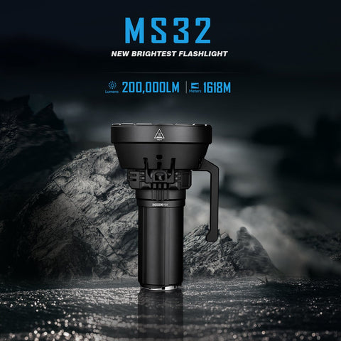Cargue la imagen en el visor de la galería, [MS32] IMALENT Brightest Powerful Flashlight 200,000 Lumens, 1618 Meter Throw - Polar Tech Australia
