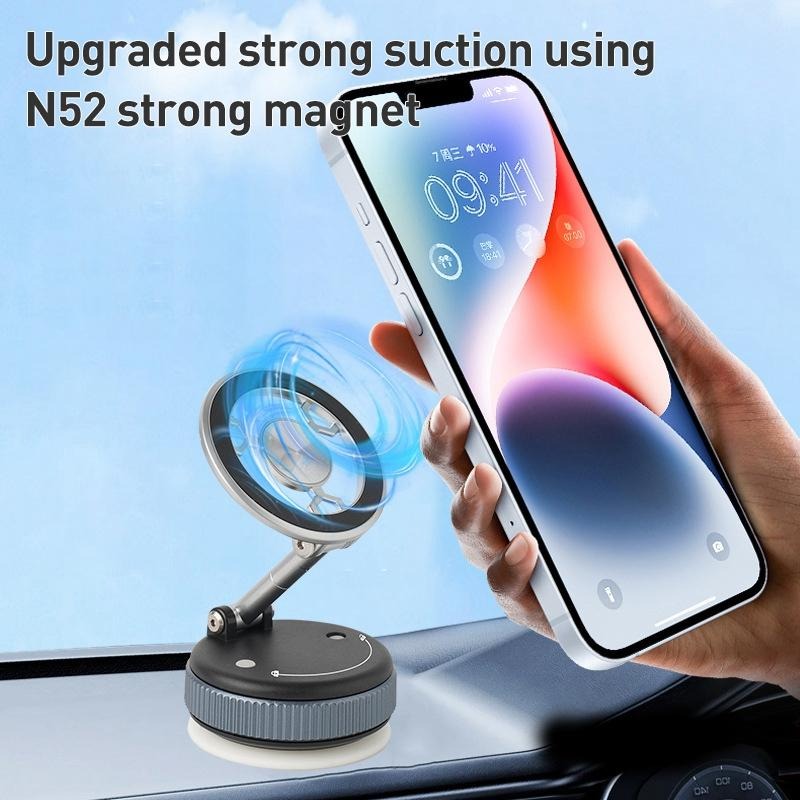 Load image into Gallery viewer, [PT-101] Vacuum Suction Magnetic Car Holder 360° Rotation for Car Dashboard &amp; Wind Screen Strong Magnet
