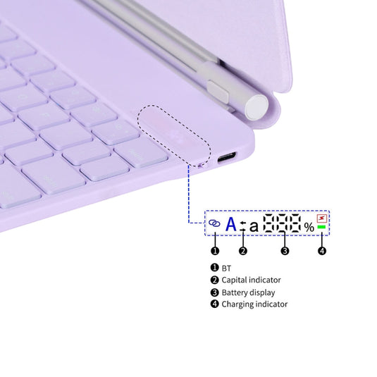 [KIBO Magic Keyboard] Apple iPad Pro 11-inch M4 (2024) - Precision Multi-Touch Trackpad Magnetic Smart Wireless Keyboard Case With Backlit Keys