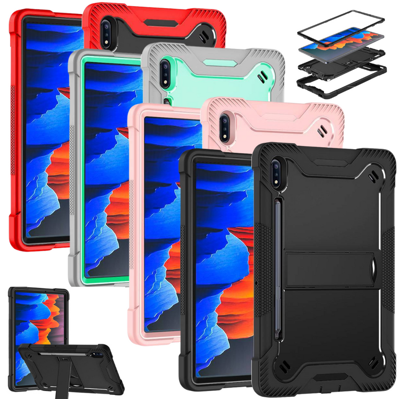 Load image into Gallery viewer, Samsung Galaxy Tab S7 Plus/S8 Plus/S7 FE/S9 Plus/S9 FE Plus - Heavy Duty Defender Armor Drop Proof Stand Case - Polar Tech Australia
