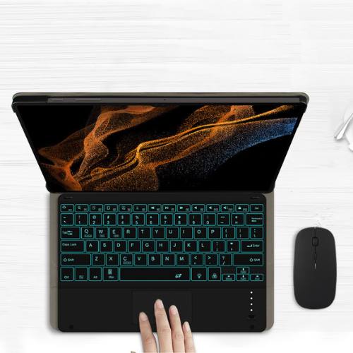 Chargez l&#39;image dans la visionneuse de la galerie, Samsung Galaxy Tab S7 Plus/S8 Plus/S7 FE/S9 Plus/S9 FE Plus - Smart Wireless Trackpad Keyboard Flip Case - Polar Tech Australia
