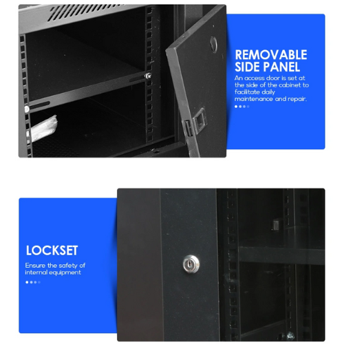 Chargez l&#39;image dans la visionneuse de la galerie, 15U 18U Large Size Heavy Duty Stand Alone Free Standing Network Server CCTV PoE Switch Cabinet Rack Lockable Enclosure - Polar Tech Australia
