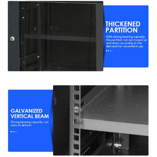 Chargez l&#39;image dans la visionneuse de la galerie, 15U 18U Large Size Heavy Duty Stand Alone Free Standing Network Server CCTV PoE Switch Cabinet Rack Lockable Enclosure - Polar Tech Australia

