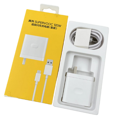 [120W][With Cable] Genuine OPPO/Realme/OnePlus SuperVOOC Wall Charger Adapter Power Supply Unit - Polar Tech Australia