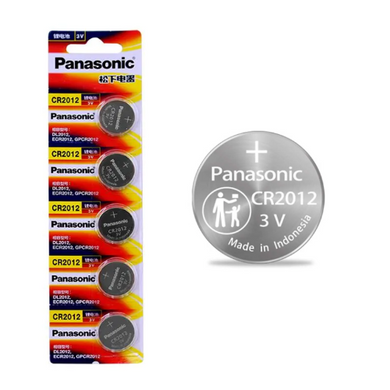 [CR2012][5PC Pack] Panasonic 3V Lithium Battery Coin Cell Button Battery - Polar Tech Australia