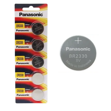 [CR2330][5PC Pack] Panasonic 3V Lithium Battery Coin Cell Button Battery - Polar Tech Australia