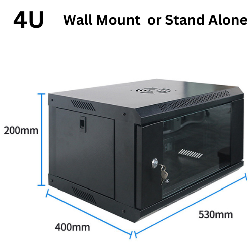 4U 6U 9U 12U Heavy Duty Network Server CCTV PoE Switch Wall Mount Cabinet Rack Lockable Enclosure - Polar Tech Australia