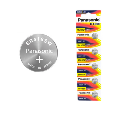 [SR416SW][337][[5PC Pack] Panasonic 1.55V Lithium Battery Coin Cell Button Watch Battery - Polar Tech Australia