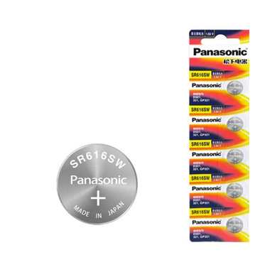 [SR616SW][321][5PC Pack] Panasonic 1.55V Lithium Battery Coin Cell Button Watch Battery - Polar Tech Australia