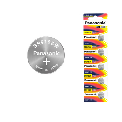 [SR916SW][373][5PC Pack] Panasonic 1.55V Lithium Battery Coin Cell Button Watch Battery - Polar Tech Australia