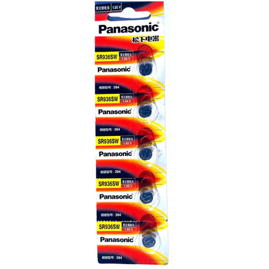 [SR936SW][394][5PC Pack] Panasonic 1.55V Lithium Battery Coin Cell Button Watch Battery - Polar Tech Australia