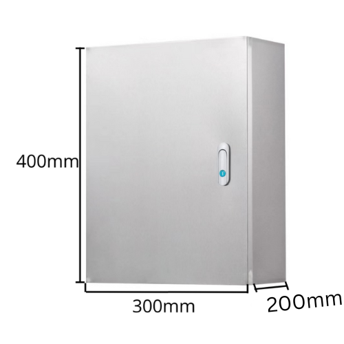 Cargue la imagen en el visor de la galería, 304 Stainless Steel Weatherproof Anti-Rust/ Anti-Corrosion outdoor Electrical Enclosure CCTV/Alarm Security Equipment Lockable Safe Metal Box Wall Mount - Polar Tech Australia
