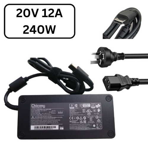 [20V-12A/240W][Square] MSI Stealth 17 14 Studio MSI Creator Z16 HX CreatorPro Z16P Z17 MSI GP77 GS77 GE76 GE66 GP76 GP66 Laptop Power Supply Charger - Polar Tech Australia