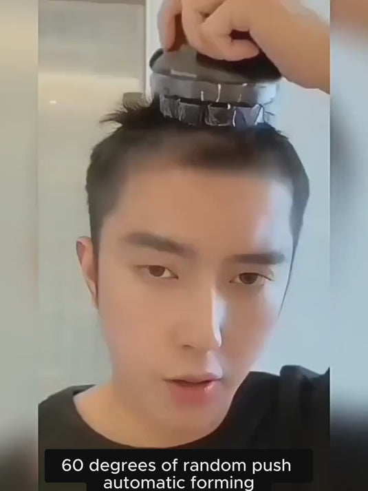 [YUE KE] Self Haircut Kit - Mushroom-Style 360° Cordless Clipper for Buzz Cut, Crew Cut & Bald Look