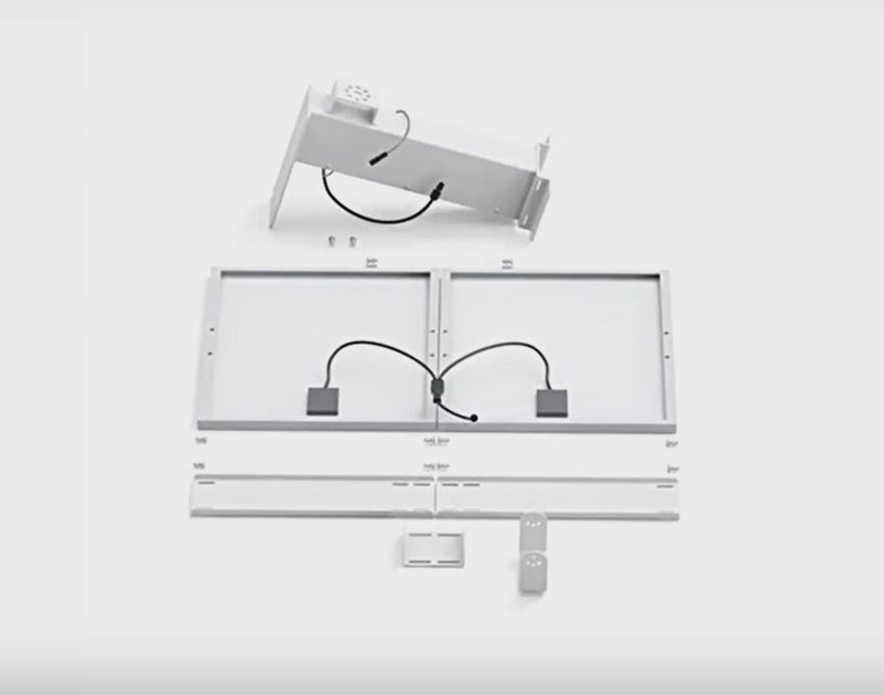 Load and play video in Gallery viewer, [Built-in 12V/40Ah Battery] Universal 60W Solar Panel Powered 12V Power Supply CCTV Camera Wifi Bridge
