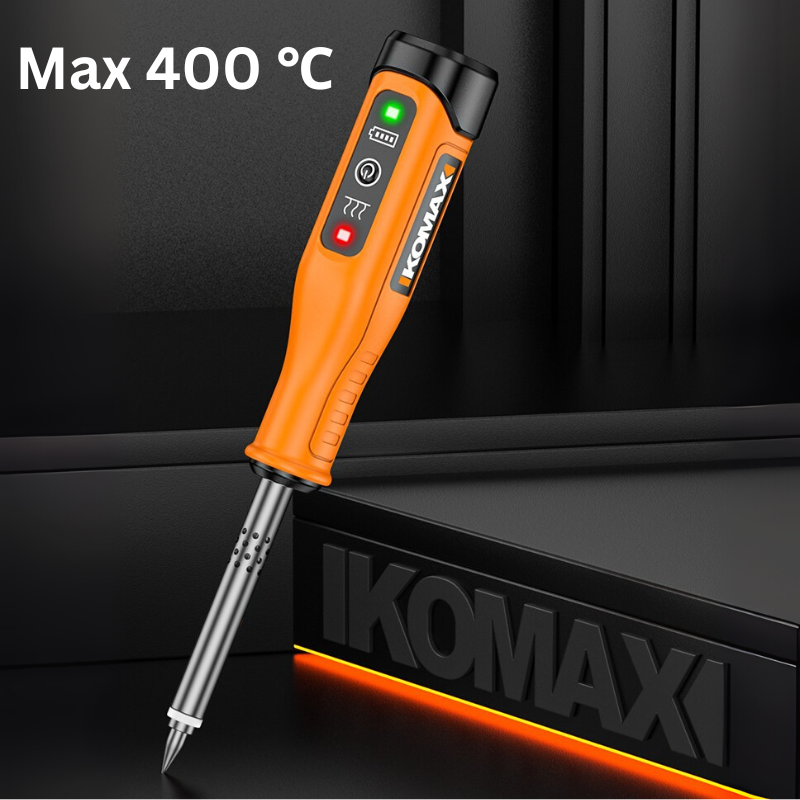 Load image into Gallery viewer, [7 in 1 Kit][Battery Power][Max 400℃] Komax Portable Type-C Chargeable Built-in Battery Soldering Iron Station Max 400℃ - Polar Tech Australia

