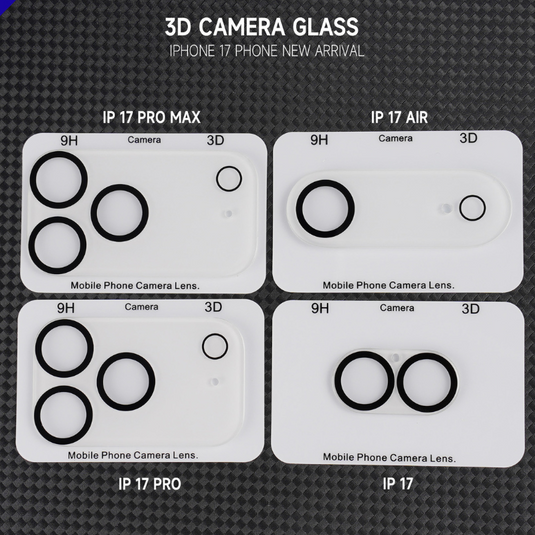 [Transparent] iPhone 17/17 Air/17 Pro/Max - Back Camera Lens Glass Protector
