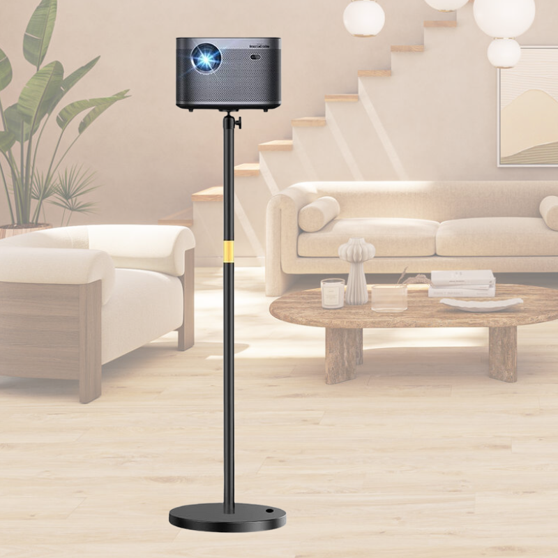 Load image into Gallery viewer, [Single Screw Mounting Type] Universal Retractable Adjustable Aluminum Projector Floor Holder - Polar Tech Australia
