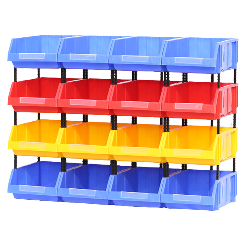 Load image into Gallery viewer, [#C3][460*300*180mm] Stack-n-hang Heavy Duty DIY Warehouse Stackable Tools Parts Organizing Storage Box Shelf
