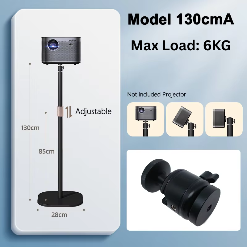 Load image into Gallery viewer, [Single Screw Mounting Type] Universal Retractable Adjustable Aluminum Projector Floor Holder - Polar Tech Australia

