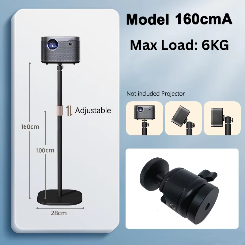 Load image into Gallery viewer, [Single Screw Mounting Type] Universal Retractable Adjustable Aluminum Projector Floor Holder - Polar Tech Australia
