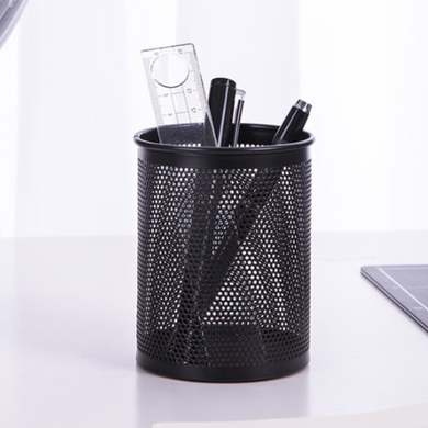 Deli 9172 - Desktop Storage Organizer Pencil Cup Mesh Pen Holder Black