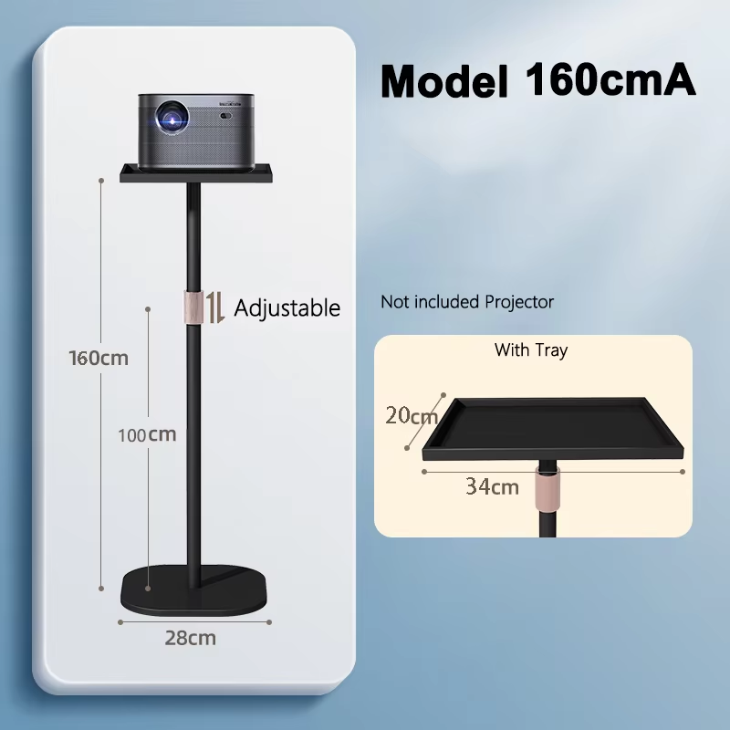 Load image into Gallery viewer, [Tray Type] Universal Retractable Adjustable Aluminum Projector Floor Holder - Polar Tech Australia
