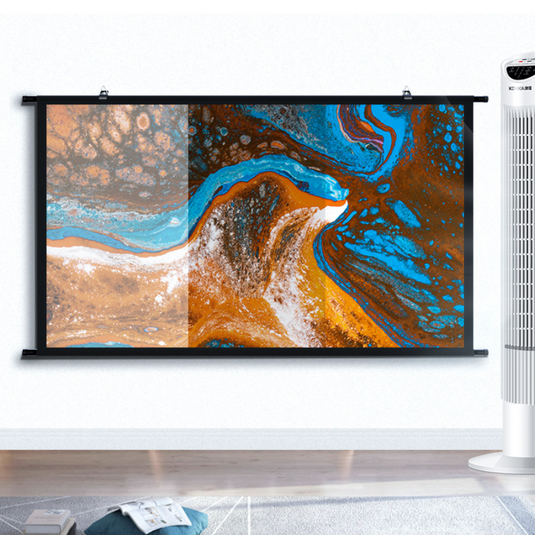 Portable Foldable Projector Hanging Wall Screen 16:9 Support 4K FHD 3D For Indoor Office Presentation Home Theater - Polar Tech Australia