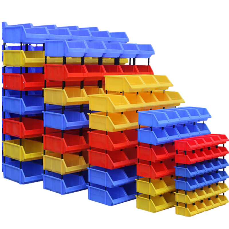 Load image into Gallery viewer, [#C3][460*300*180mm] Stack-n-hang Heavy Duty DIY Warehouse Stackable Tools Parts Organizing Storage Box Shelf
