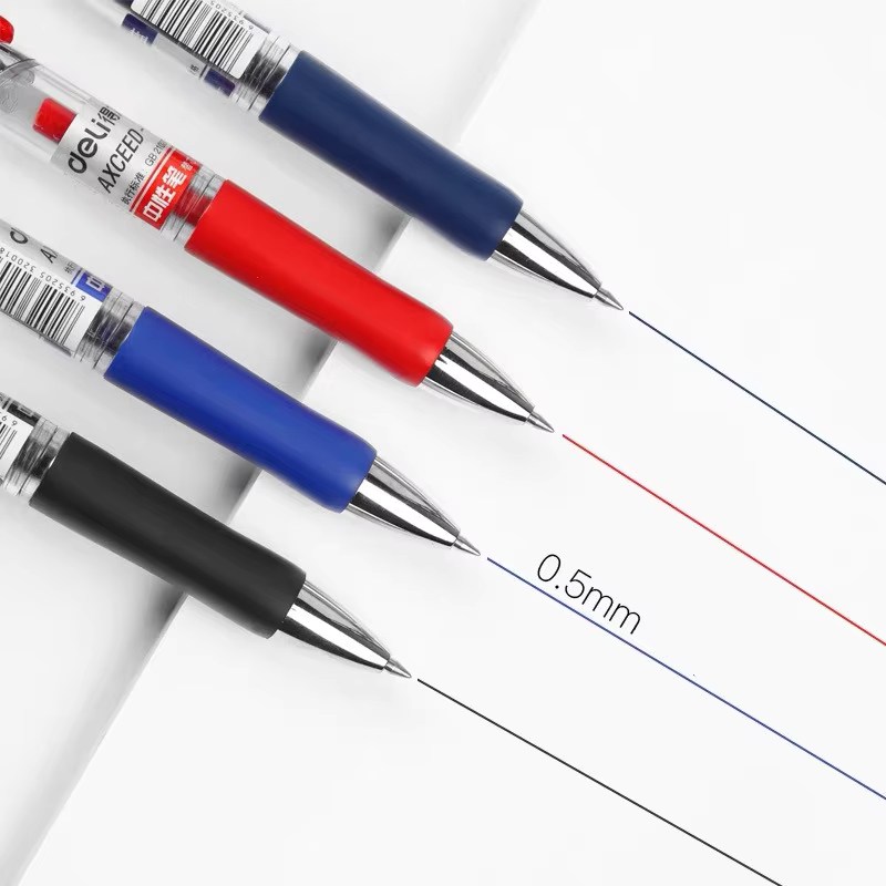 Load image into Gallery viewer, Deli 33388 - 0.5mm Press Retractable Gel Pen Office School Supplies

