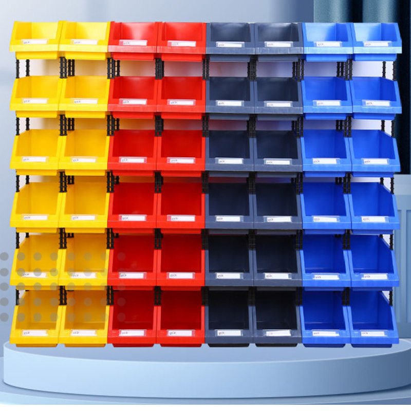 Load image into Gallery viewer, [#C3][460*300*180mm] Stack-n-hang Heavy Duty DIY Warehouse Stackable Tools Parts Organizing Storage Box Shelf
