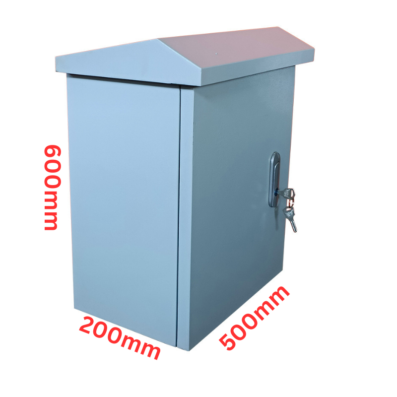 Load image into Gallery viewer, Outdoor IP55 Waterproof Rainproof Heavy Duty Electrical Enclosure CCTV/Alarm Security Equipment Lockable Safe Metal Box Wall Mount
