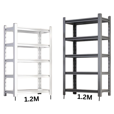 [1.2M Long] Tall Adjustable Metal Garage Shelving Unit Storage Shelves Steel Rack Warehouse Racking - Polar Tech Australia