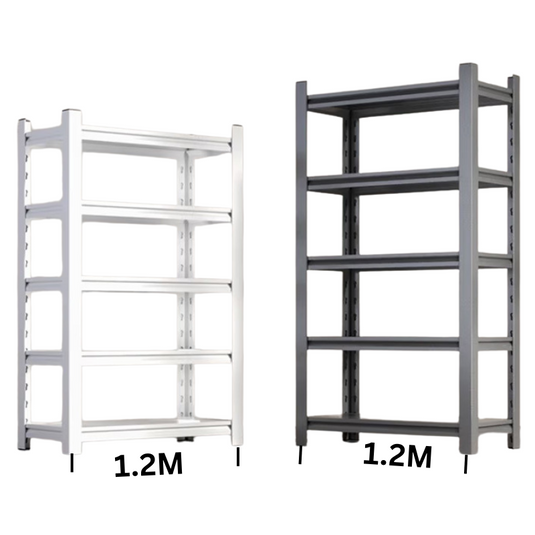 [1.2M Long] Tall Adjustable Metal Garage Shelving Unit Storage Shelves Steel Rack Warehouse Racking - Polar Tech Australia
