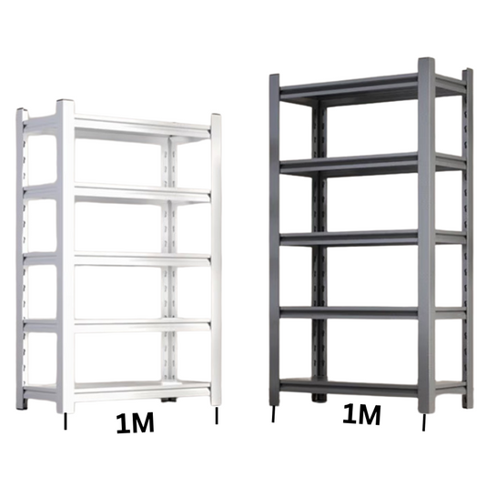 [1M Long] Tall Adjustable Metal Garage Shelving Unit Storage Shelves Steel Rack Warehouse Racking - Polar Tech Australia