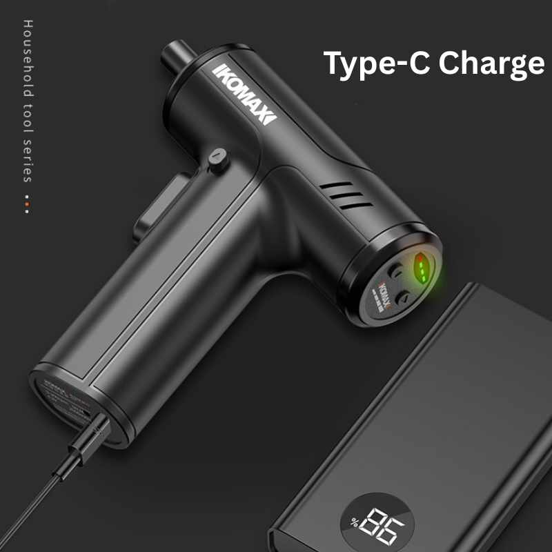 Chargez l&#39;image dans la visionneuse de la galerie, Komax White Portable USB Rechargeable 4 Speed Cordless Electric Screwdriver with LED
