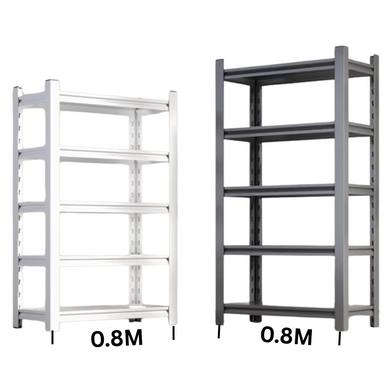 [0.8M Long] Tall Adjustable Metal Garage Shelving Unit Storage Shelves Steel Rack Warehouse Racking - Polar Tech Australia
