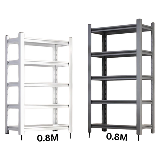[0.8M Long] Tall Adjustable Metal Garage Shelving Unit Storage Shelves Steel Rack Warehouse Racking - Polar Tech Australia
