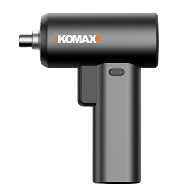 Komax Black Portable 3.7V USB Rechargeable Cordless Electric Screwdriver with LED Light