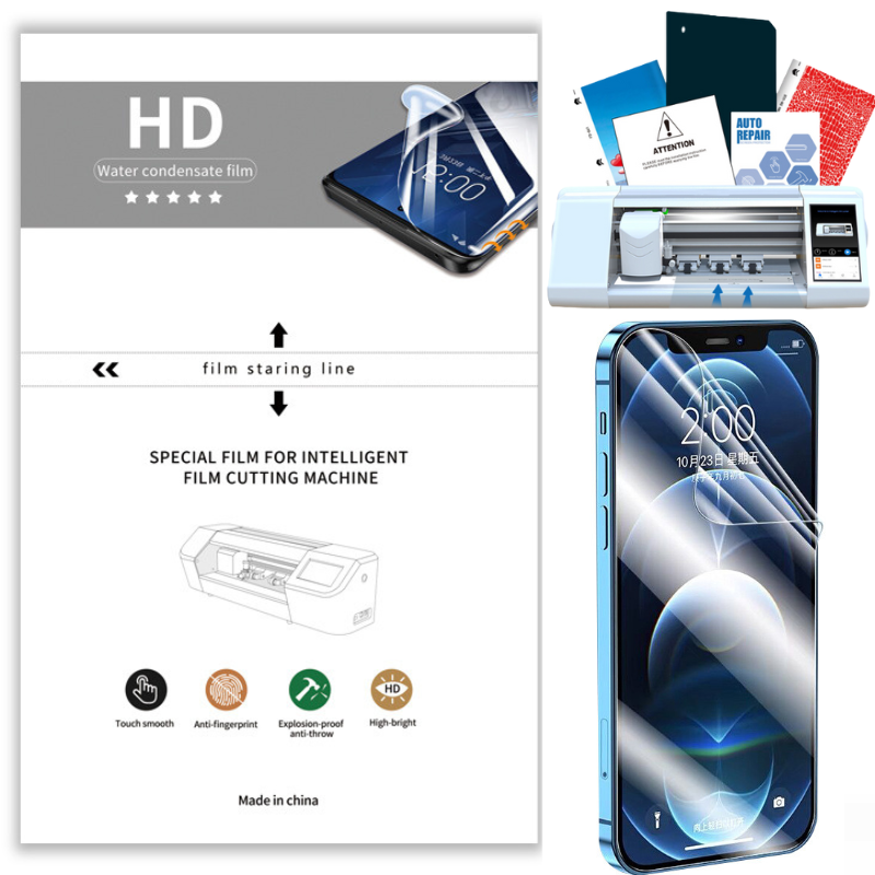 Load image into Gallery viewer, [Bulk 10Pcs/50Pcs][HD Clear] Premium Quality Universal Mobile Phone / Watch Hydrogel HD Clear Soft TPU Protector For Cutting Machine - Polar Tech Australia
